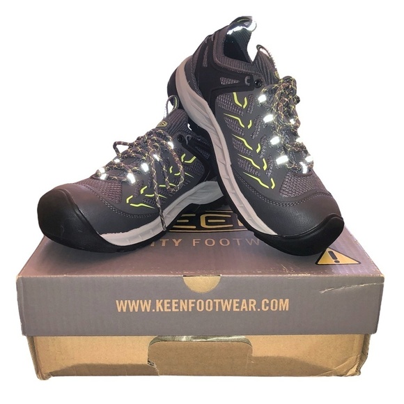 NWT KEEN Utility Flint II Sport Work Boots Carbon Fiber Toe Athletic Gray Black - Picture 6 of 14